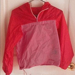 llbean rain jacket. Pink and very good quality!